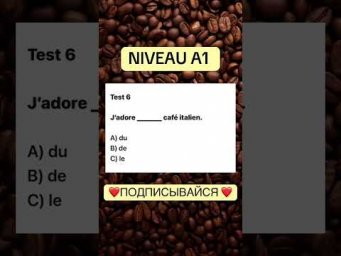 Test 6 NIVEAU A 1 #французскийснуля #французскийонлайн #французскийпополочкам #учитьфранцузский