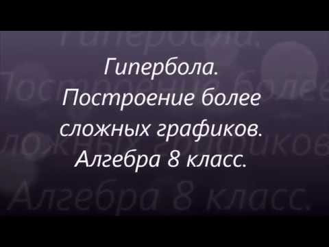#89 Урок 14. Гипербола. Построение более сложных графиков. Алгебра 8 класс. #89 Урок 14. Гипербола. Построение более сложных графиков. Алгебра 8 класс.