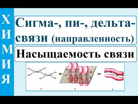 Направленность (сигма-, пи-, дельта-связь) и насыщаемость химической связи.