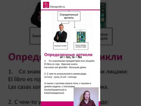 Урок 7 Артикли в испанском языке. Испанский язык [ Уровень А1]