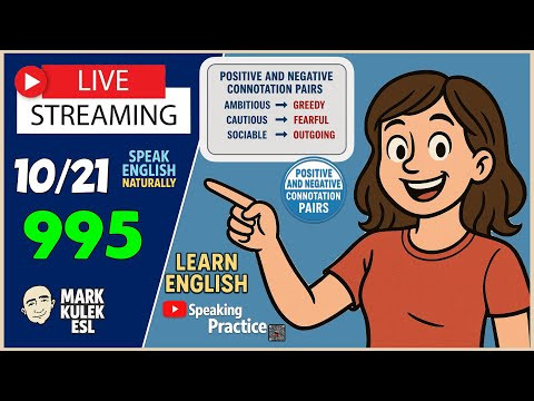 Learn English &rarr; LiveStream English Class with Mark Kulek ESL
