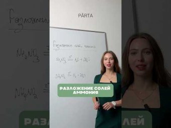 Разложение солей аммония
