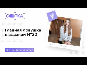 Главная ловушка в задании №20 за 3 минуты | РУССКИЙ ЯЗЫК ЕГЭ | СОТКА